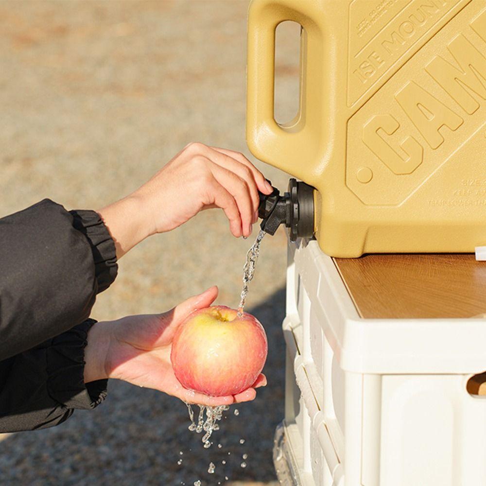 Double Grip Outdoor Drinking Bucket Portable Camping Water Tank Travel Supplies