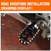 For Honda CRF300L CRF 300 L CRF300 Rally CRF 300L Motorcycle Accessories Footrests Footpeg Foot Pegs Pedals Plate Foot Rests
