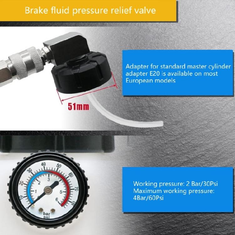 Hydraulic Fluid Oil Change Tool for Brake Bleeding 3L Manual Brake Oil Pots Auto Brake Bleeder Fluid Pump Replacement