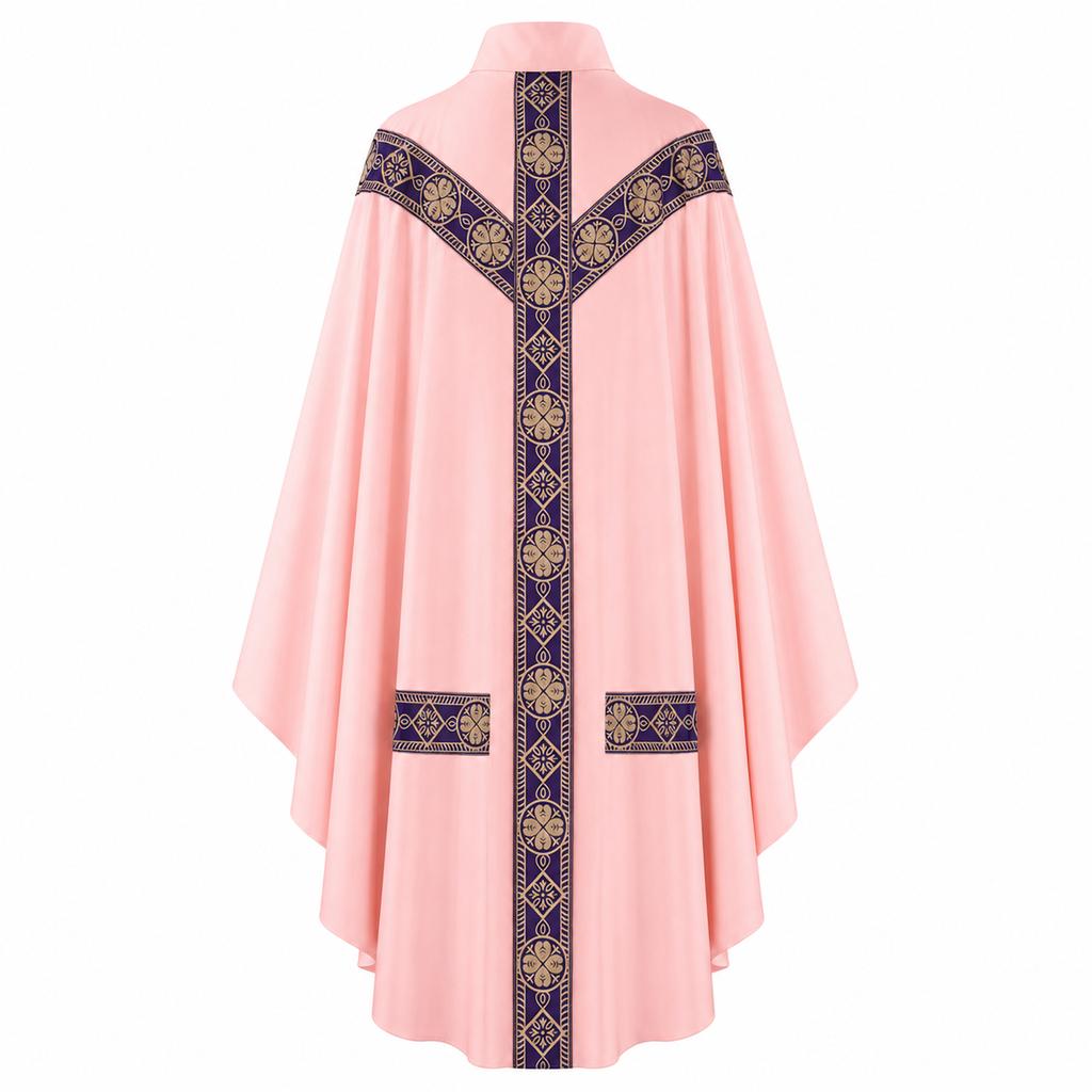 Men's Priest Long Robe Costume for Halloween Church Stage Performance