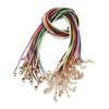 8/18/30 Stück/Los 1,5 mm Handgefertigtes Leder mit Karabinerverschluss Schnur Kordel Verstellbare Geflochtene Seil für DIY Halsketten Anhänger Charms Ergebnisse