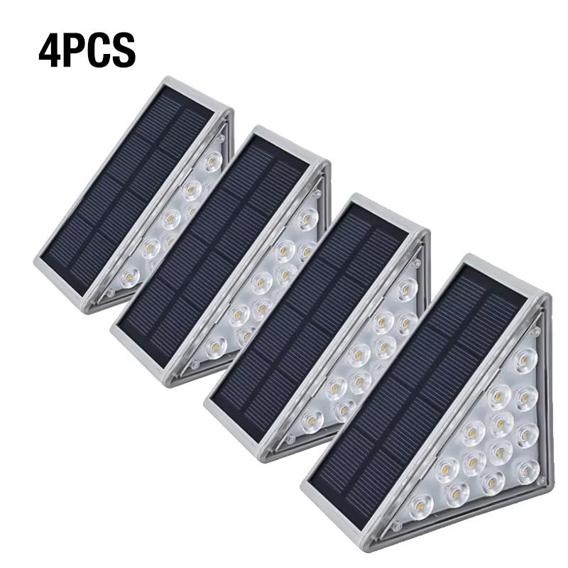 LED outdoor step lights, courtyard lenses, high brightness atmosphere decoration, step lights, waterproof and anti-theft solar