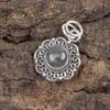 Ciondolo in agata muschiata, gioiello con pietre preziose, ciondolo in argento sterling massiccio 925, regalo per donna, ciondolo fatto a mano