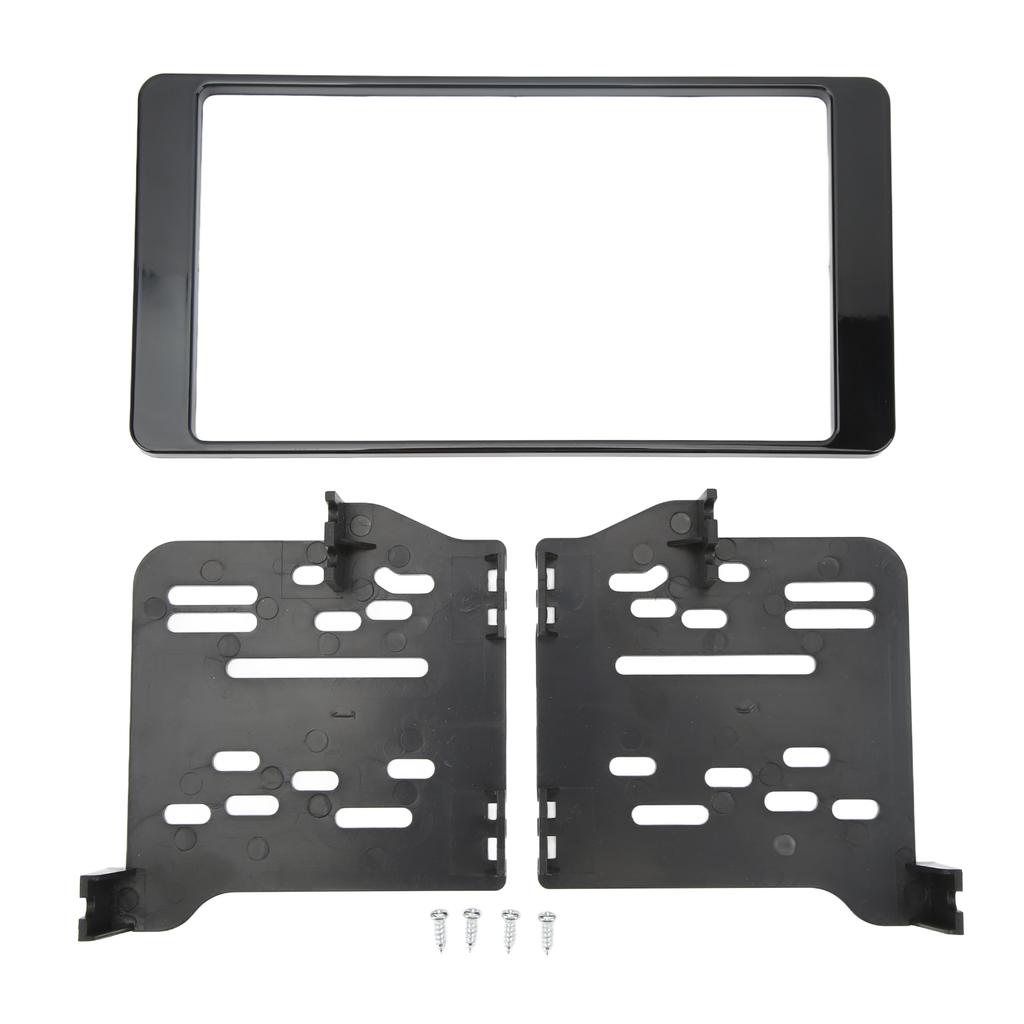 Double DIN Dash Installation Kit Glossy Black Replacement for Mitsubishi Outlander 2014 and Up