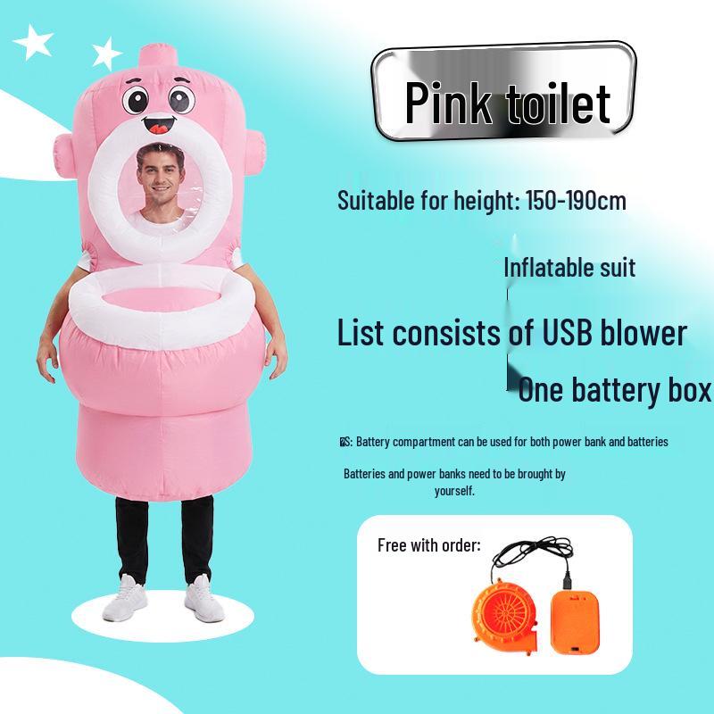 Inflatable Adult Mascot Costume for Creative Dance and Pranks