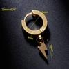1pc Punk Earrings Fashion Lightning Pendant Personality Male Women Men Jewelry Titanium Steel AVE