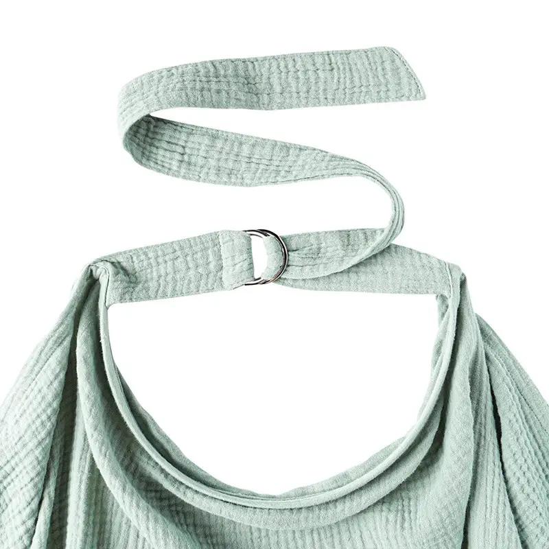 Breathable Breastfeeding Cover For Baby Breastfeeding Cotton Muslin Nursing Cover Apron Outdoor Privacy Mother Nursing Cloth