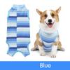 Yousheng Dog Weaning Suit Stripes Pattern Wound Recovery Elastic Pet Surgery Recovery Suit Pet Supplies