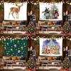 Christmas Pattern Tapestry Background Cloth Hanging Cloth Bedroom Bedside Decorative Wall Cloth Rental Dormitory Tapestry