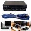 USB Controller 4 In 4 Out Splitter For Multiple Device Connection Plugs And Play Design Plastic Construction