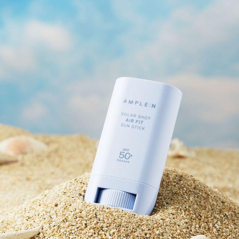 AMPLE:N Solar Shot Air Fit Sun Stick + Hyal Moisture Cream 15ml