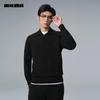 Lilanz Men's 2025 Winter Wool Blend Ribbed Collar Sweater