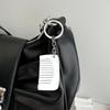 Hip Hop Style Keyring Titaniums Comb Pendant Keychain Edgy  Hair Styling Accessory for Fashion Women and Trendsetters