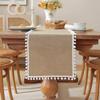 Woven Texture Jute Table Runner Jute Machine Wash or Brush New Burlap Table Runner  Wedding Party
