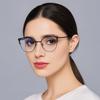Rhinestone Studded Anti-blue Light Glasses Transparent Computer Eyewear  Student