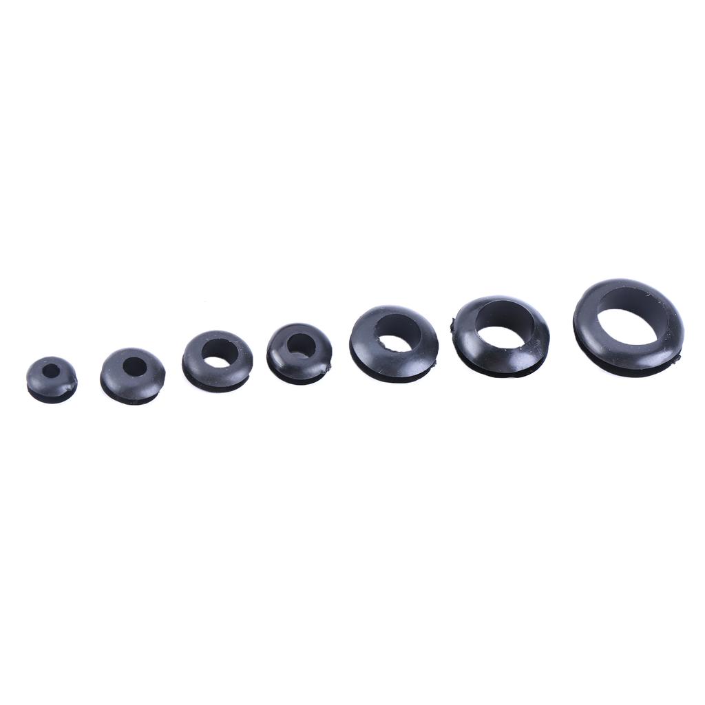 260pcs Rubber Wire Sleeve Set Easy Cable Organization Solution Flexible Rubber Wire Seals with Storage Box Assorted set