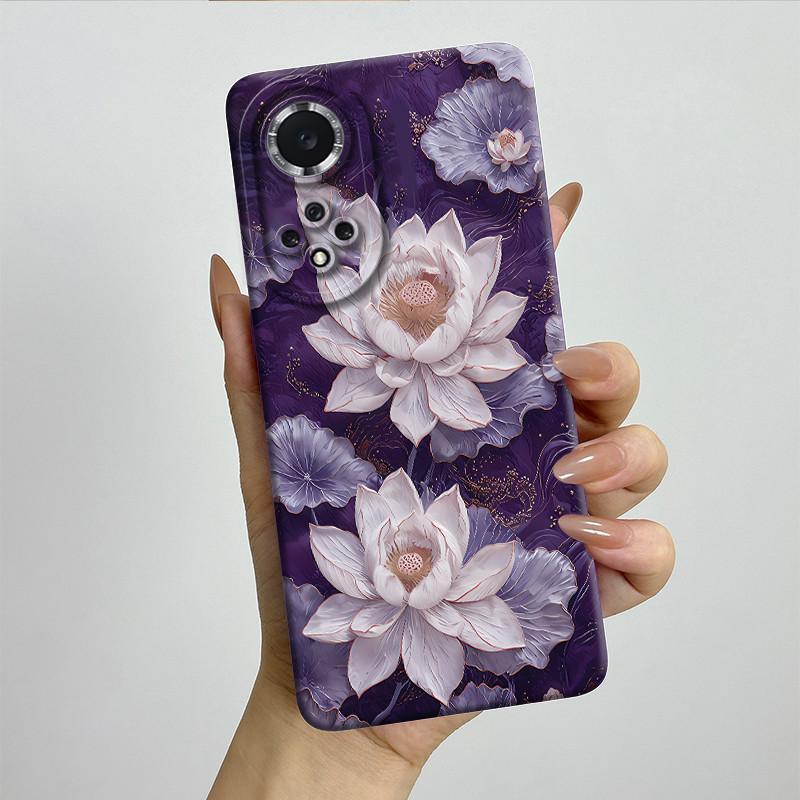 For Huawei Nova 9 / Honor 50 Phone Case NAM-LX9 NTH-NX9 Soft Silicone Sweet Painted Protective Back Cover Cute Printed Casing