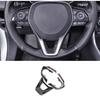For Toyota RAV4 2019-2025 Carbon Fiber Steering Wheel Control Button Cover 3PCS