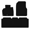BASIC schwarze Velours-Fußmatten für: Renault Espace IV Minivan (2002-2014)