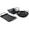 BBQ-Grillschale mit perforiertem Boden für Kochgeschirr Camping Fisch Gemüse Garnelen
