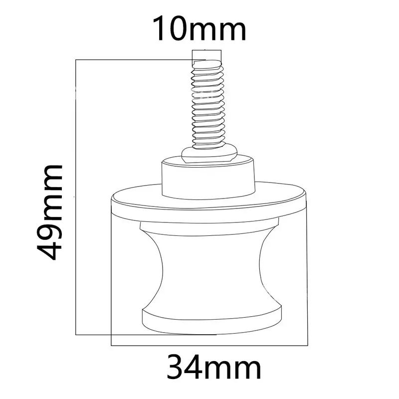 For Kawasaki ER6N ER 6N 2006 2007 2008 2009 2010-2016 New Swingarm Spool Slider Stand Screws 10MM Bolt Motorcycle Accessories
