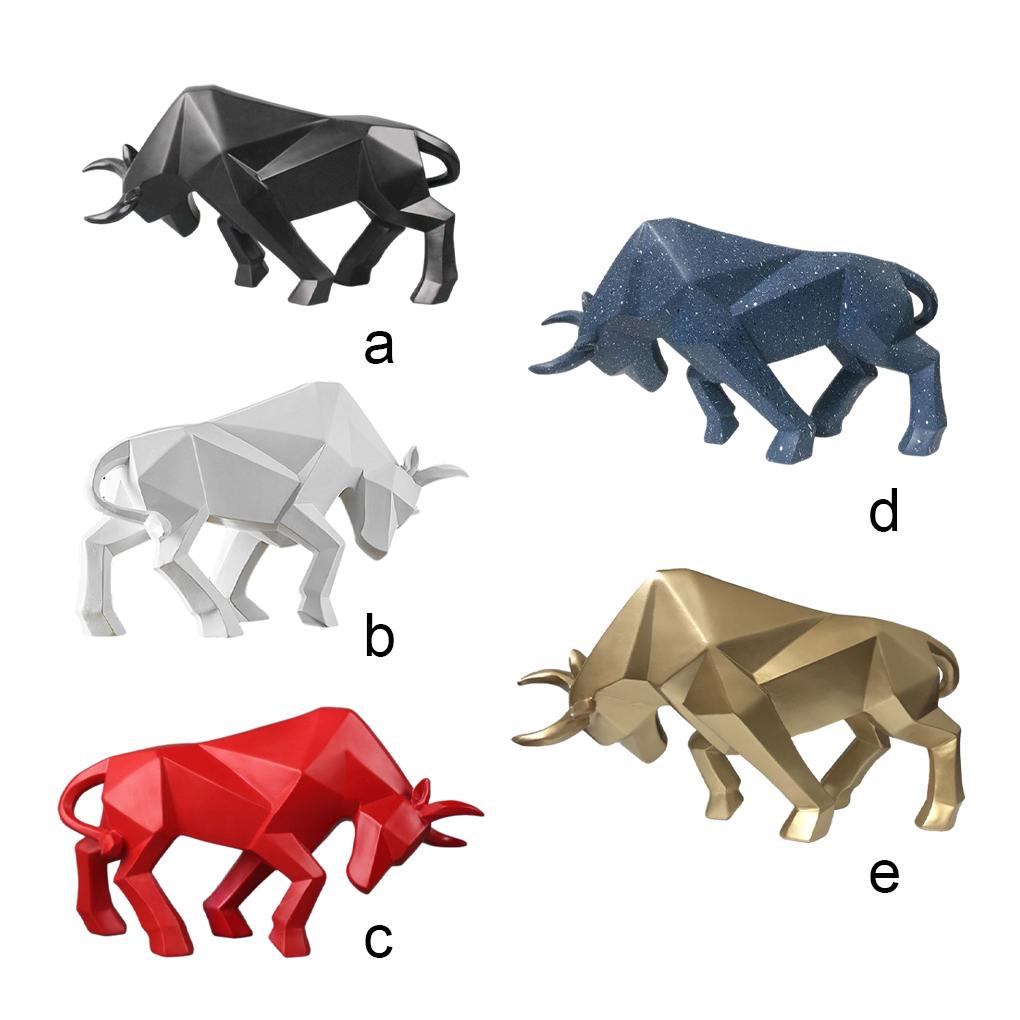 Exquisite Decoration Bulls Sculpture Made Of Resin Bull Statue Ornament Resin Bull Sculpture