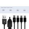 Multi Charging Cable USB C Splitter Cable 4 in 1 Fast Charging Cord Cable