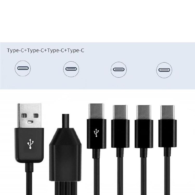 Multi Charging Cable USB C Splitter Cable 4 in 1 Fast Charging Cord Cable