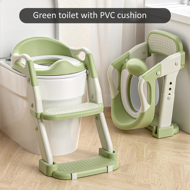 Children's Portable Household Step Toilet Baby Potty Training Seat Ring Foldable Auxiliary Step Child Urinal Step Stool Potty