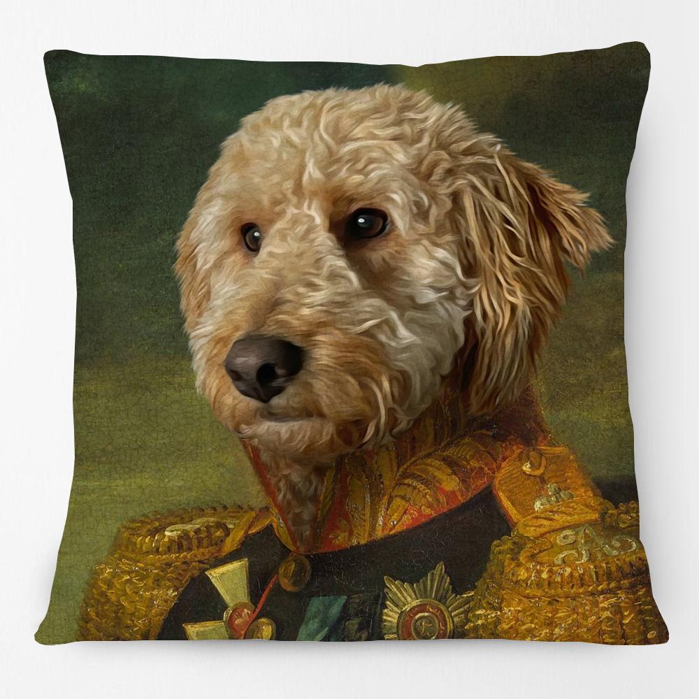 European Vintage Retro Royal Dogs Cats Pets Doodle Print Decorative Sofa Throw Pillow Case Cushion Cover