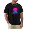 Pink Sun Offizielles GUNSHIP T-Shirt T-Shirt Katzenhemden Oversize-T-Shirt Schweres T-Shirt für Männer