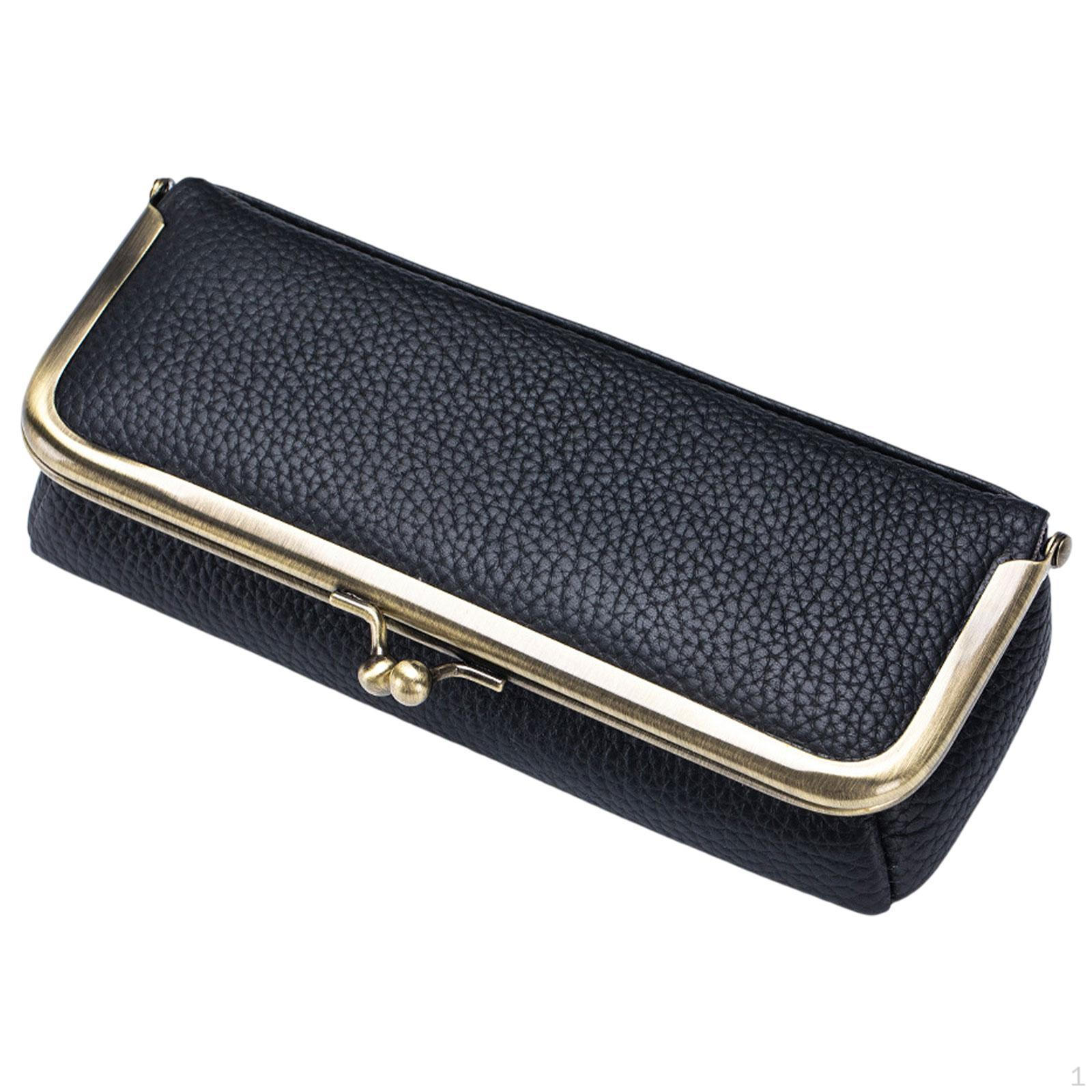 

Сумка для очков Футляр для очков для мелких предметов Карандаш для бровей На открытом воздухе В помещении чёрный