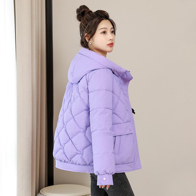 

Ветрозащитная легкая толстая пушистая теплая холодная свободная короткая секция из высококачественной ткани повседневная спортивная куртка хлопковая куртка пальто 2XL