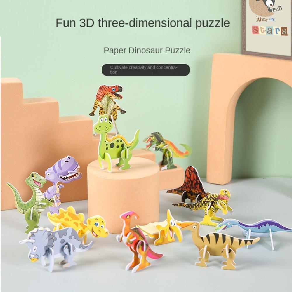 30pcs Paper Puzzle Model 3D Assembly Model New Jigsaw Puzzles  Kids