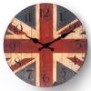 12 Inch Vintage Wooden Clock Coffee Shop Bar Living Room Bedroom Silent Wall Clock Home Decoration Quartz Clock Holiday Gift