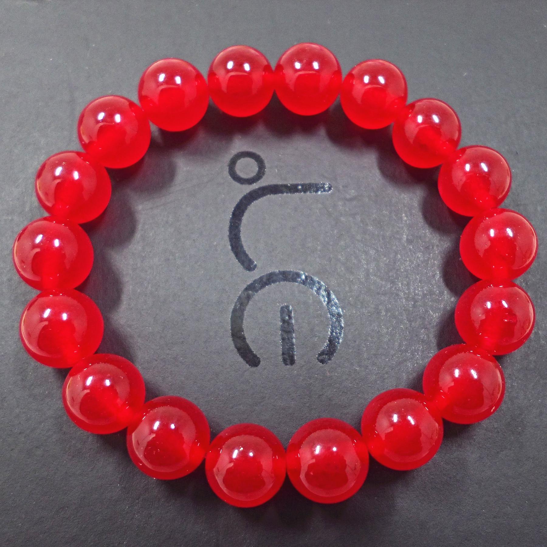 

Браслет из красного агата для женщин - Ручная работа, парные украшения