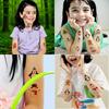 63pcs Temporary Tattoo Holiday Icons Cartoon Christmas Characters Temporary Tattoo Stickers For Boys Girls Cheeks