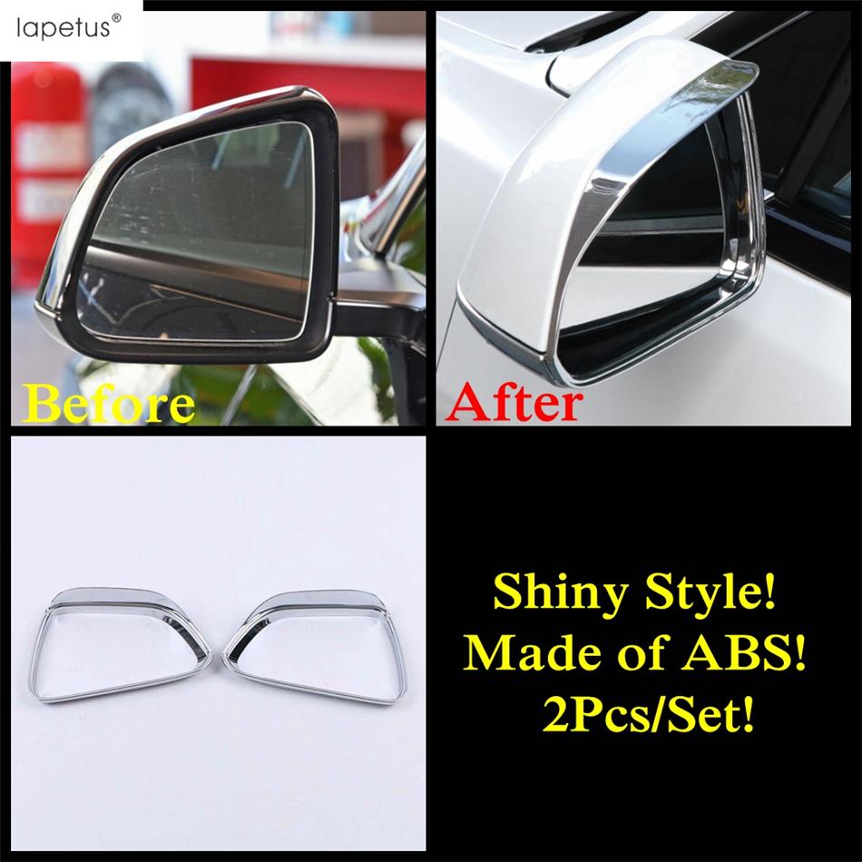 

ABS Chrome / Carbon Fiber Accessories For Tesla Model 3 2018 - Rearview Mirror Decor Shell Rain Shade Eyebrow Cover Trim Model E