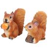  2PCS   Sculptures Resin Garden Animal Statue   Figurine Decor for Outdoor Patio Lawn Yard Ornaments 