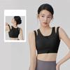 2026 Summer Sports Bra Women Fashion Zipper Running Shockproof Yoga Bra Pilates Training Fitness Vest