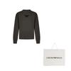 EMPORIO ARMANI Logo Flocked Crewneck Knitted Jumper EM0005-15AF1-2177