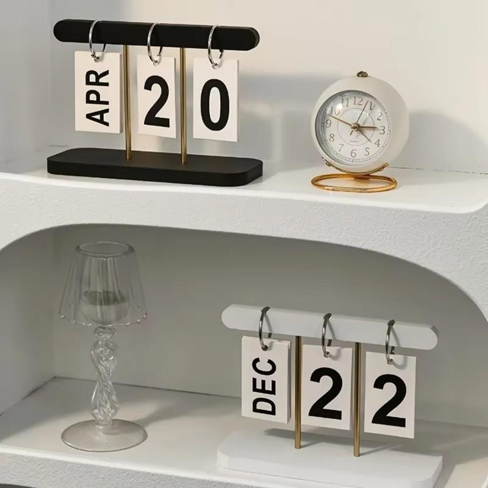 Stylish Flip Desk Calendar Functional Modern Minimalist Calendar Everyday View Calendar Home Decor