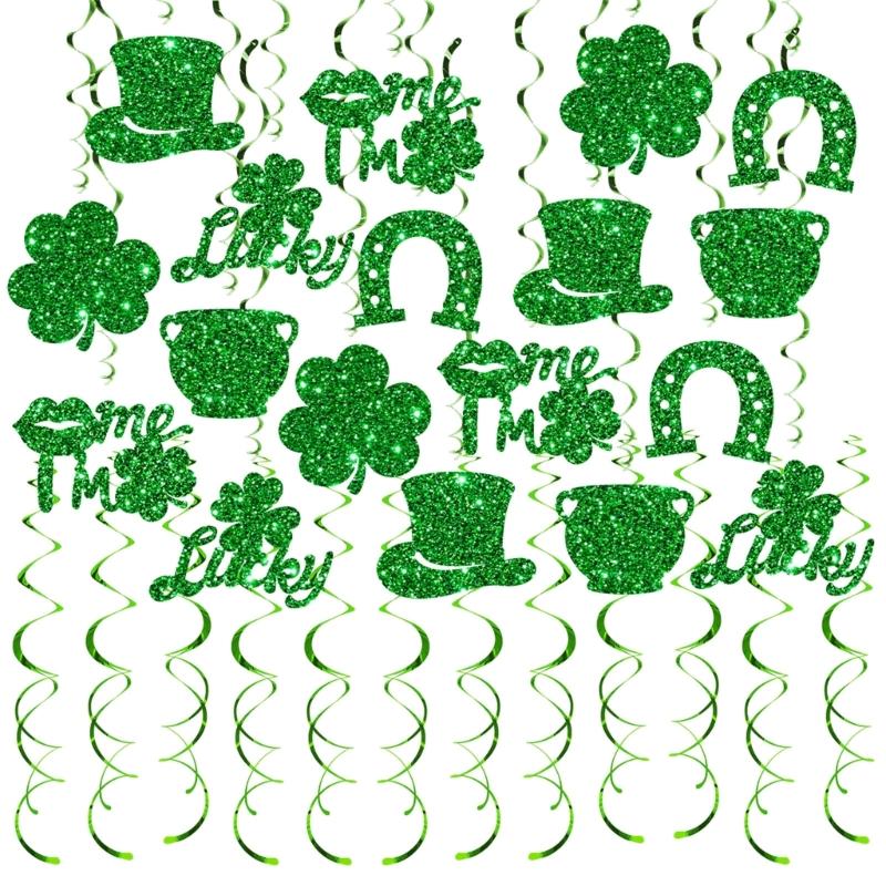 

Quick Setups No Tools Needed Helical Shamrock Hanging Decoration for Fast Party Decoration on . Patrick s Festivities 1