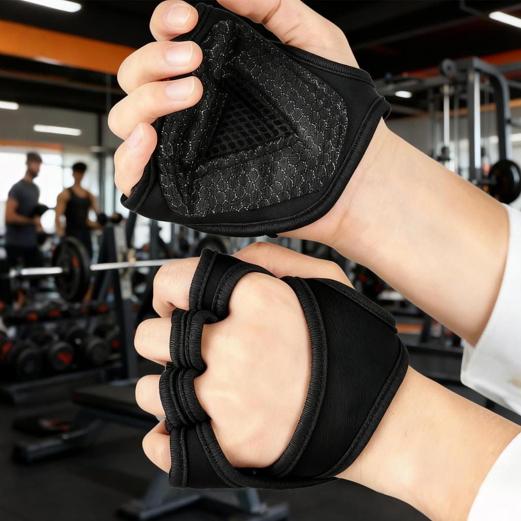 Gloves For Gym Fitness Hand Protective Gear Pull-Up Anti-Slip Gloves For Men Women Beginners Enthusiasts Weightlifters