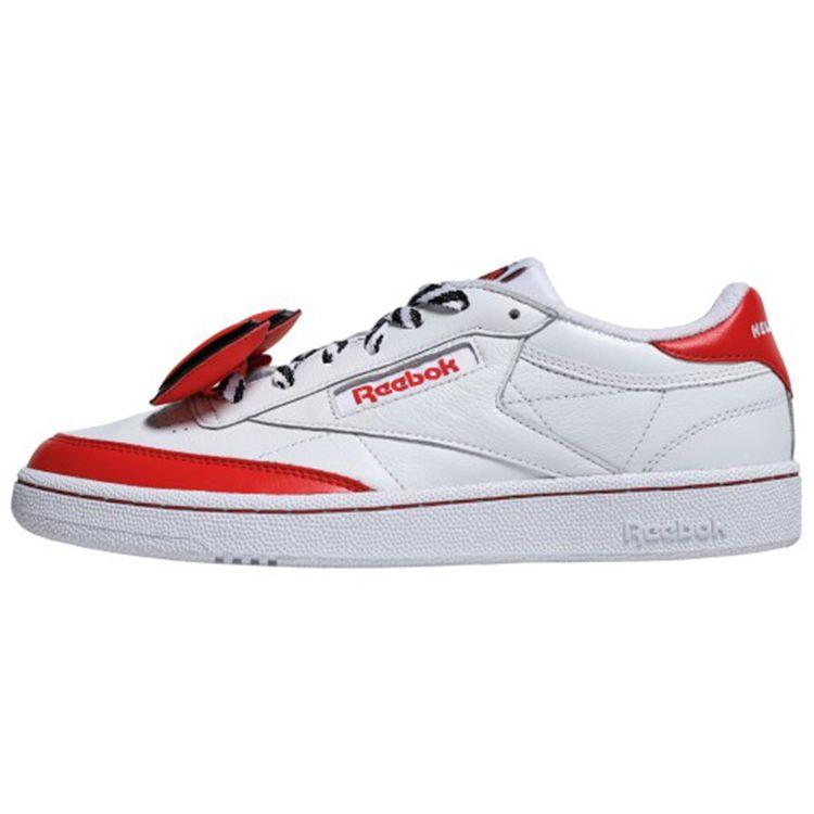 

Кроссовки унисекс Reebok Sanrio x Club C 85 Hello Kitty Белый Китай-Красный Черный EH3051