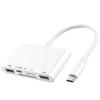 Multiport USB Type C Hubs Adapters with TF Card Reader and PD15W Charging Port for Portable Data Transfer Needs