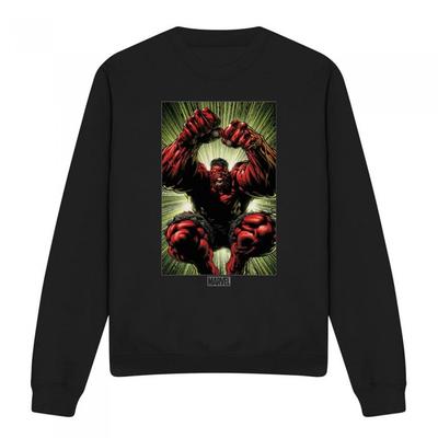 Unisex mikina pro dospělé s červeným Hulk Attack
