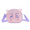 Lightweight Pu Toddler Backpack Charming Sequin Cartoon Bear Bag For Children