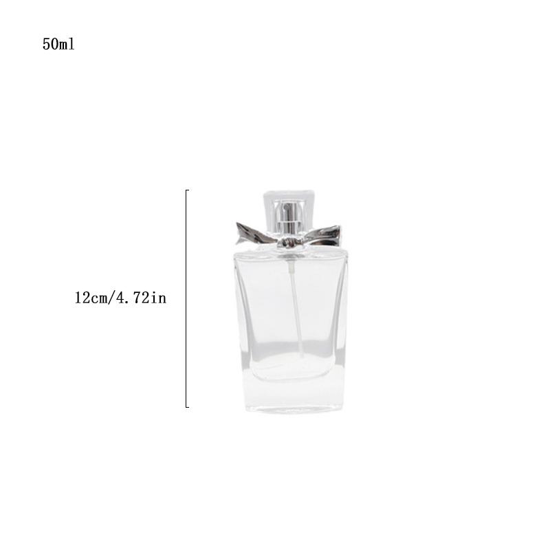 Glass Perfume Bottle Dispenser 1pc 30ml/50ml Premium Spray Bottle Square Glass Empty Bottle
