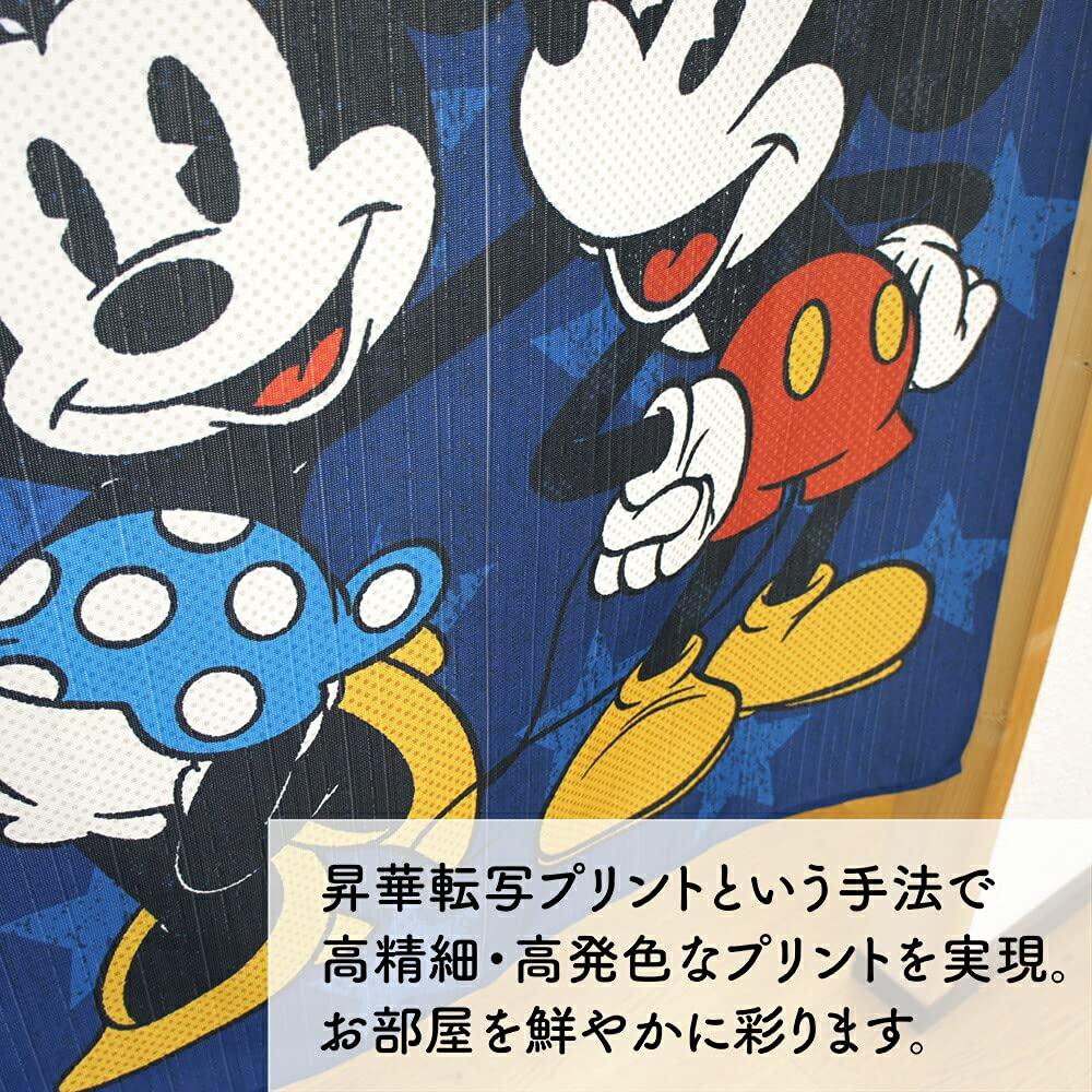 Noren Kobo Disney Tapestry Mickey Minnie Poster Goods Noren Curtain Room Divider 85cm Wide x 150cm Long AMERICANA 95702 &